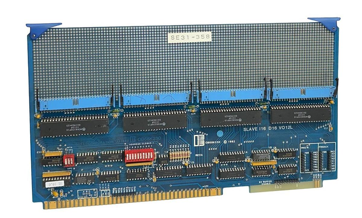 Used OMNIBYTE CORPORATION OB68K230 / CTS01348 / 668-0611 SLAVE 16 D16 VO12L PCB USNP