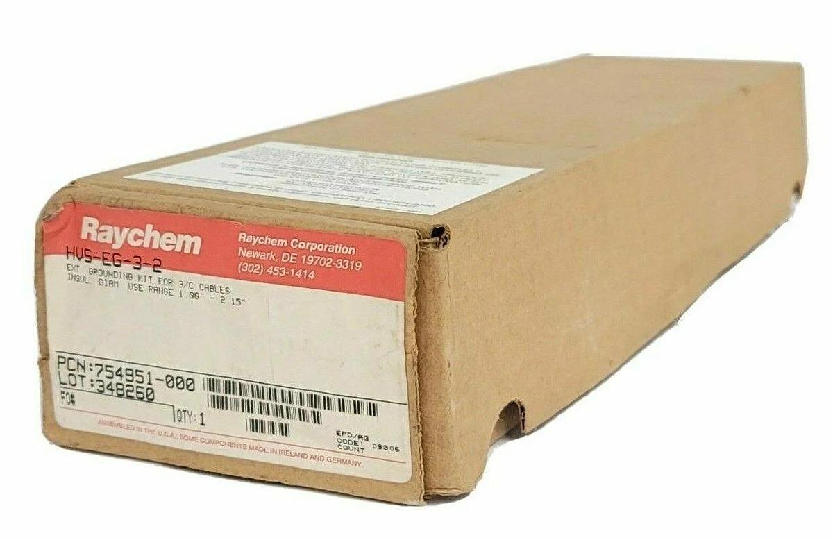 Used NIB RAYCHEM HVS-EG-3-2 EXT GROUNDING KIT FOR 3/C CABLES