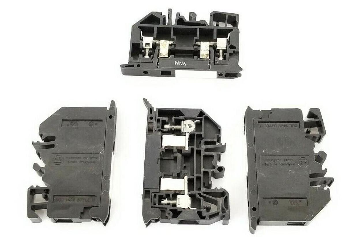 Used LOT OF 4 ALLEN BRADLEY 1492-H CONTACT BLOCKS 1492H BLACK