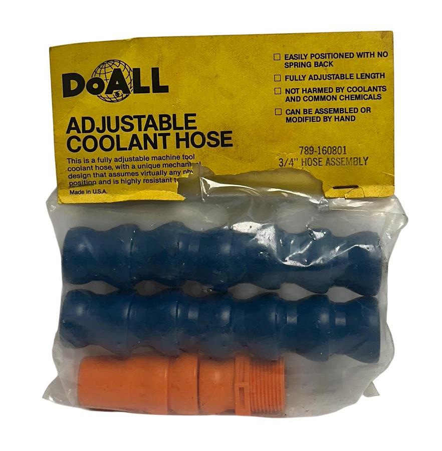 Used DoALL 789-160801 / 789160801 OEM 3/4'' ADJUSTABLE COOLANT HOSE ASSEMBLY NSMP