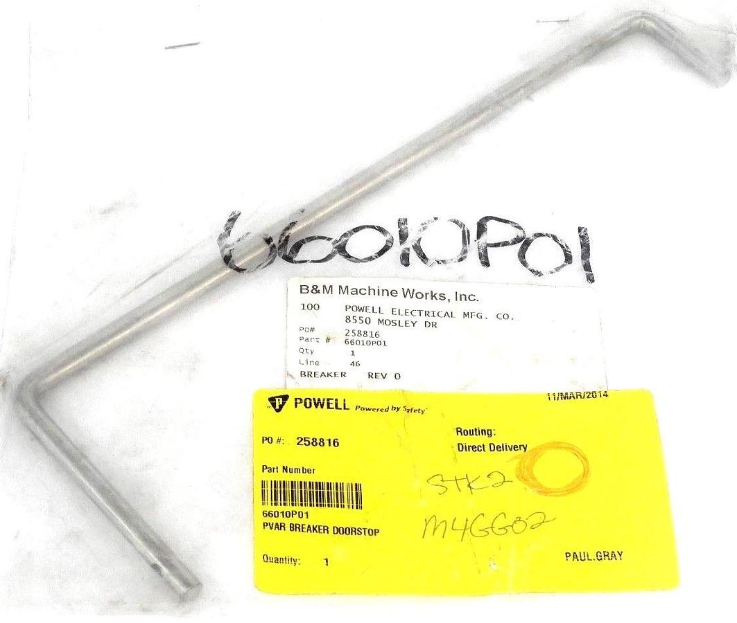 Used NEW POWELL 66010P01 MANUAL HANDLE REPLACEMENT
