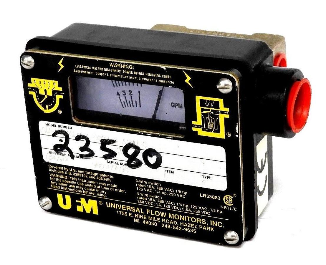 Used UFM SN-ASB4GLM-4-500V.9-A1WR-C UNIVERSAL FLOW MONITOR TYPE: 4