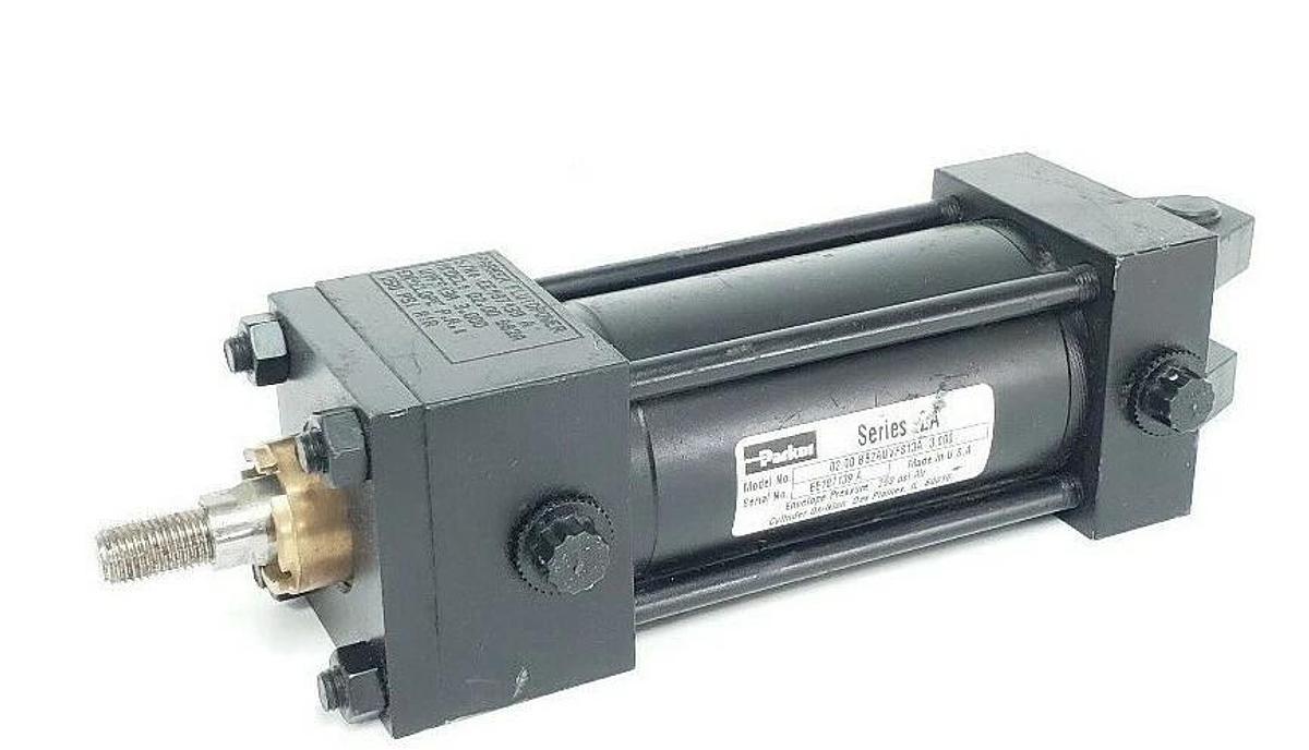 Used PARKER SERIES 2A 02.00 BB2AUVFS13A 3.000 PNEUMATIC CYLINDER 250PSI