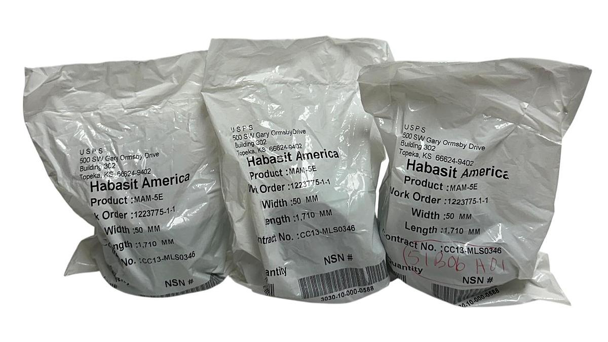 3 HABASIT AMERICA MAM-5E / MAM5E CONVEYOR BELTS W: 50mm L: 1,710mm OEM NSFS