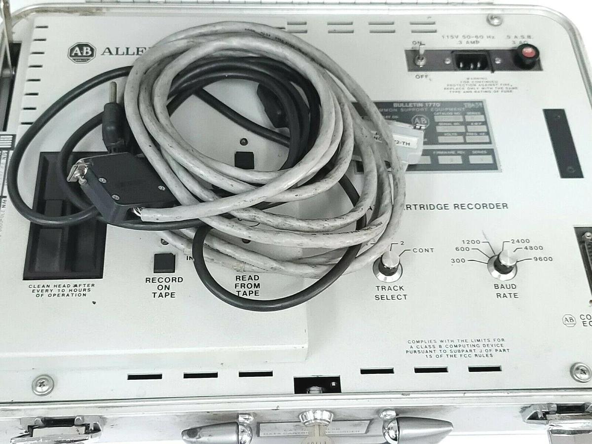 Used ALLEN BRADLEY 1770-SB SER. B DATA CARTRIDGE RECORDER 230-0000-02 115V 50/60HZ