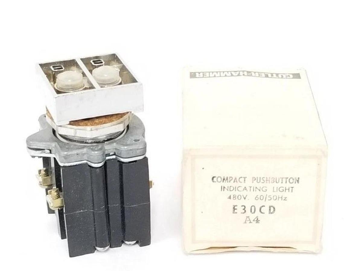 Used NIB EATON CUTLER-HAMMER E30CD COMPACT PUSHBUTTON INDICATING LIGHT 480V SER. A4