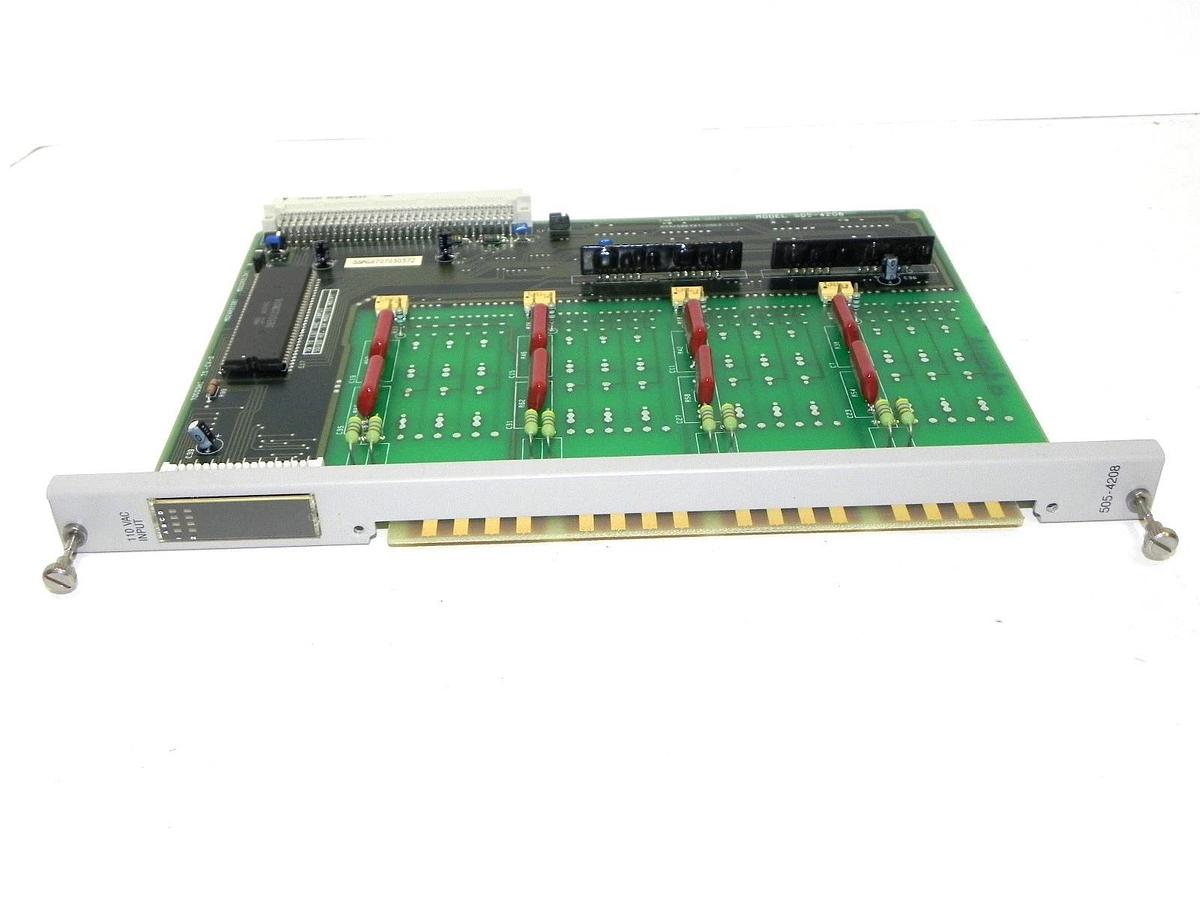 Used SIEMENS TEXAS INSTRUMENTS 505-4208 INPUT MODULE 8 POINT 79-132VAC 5054208