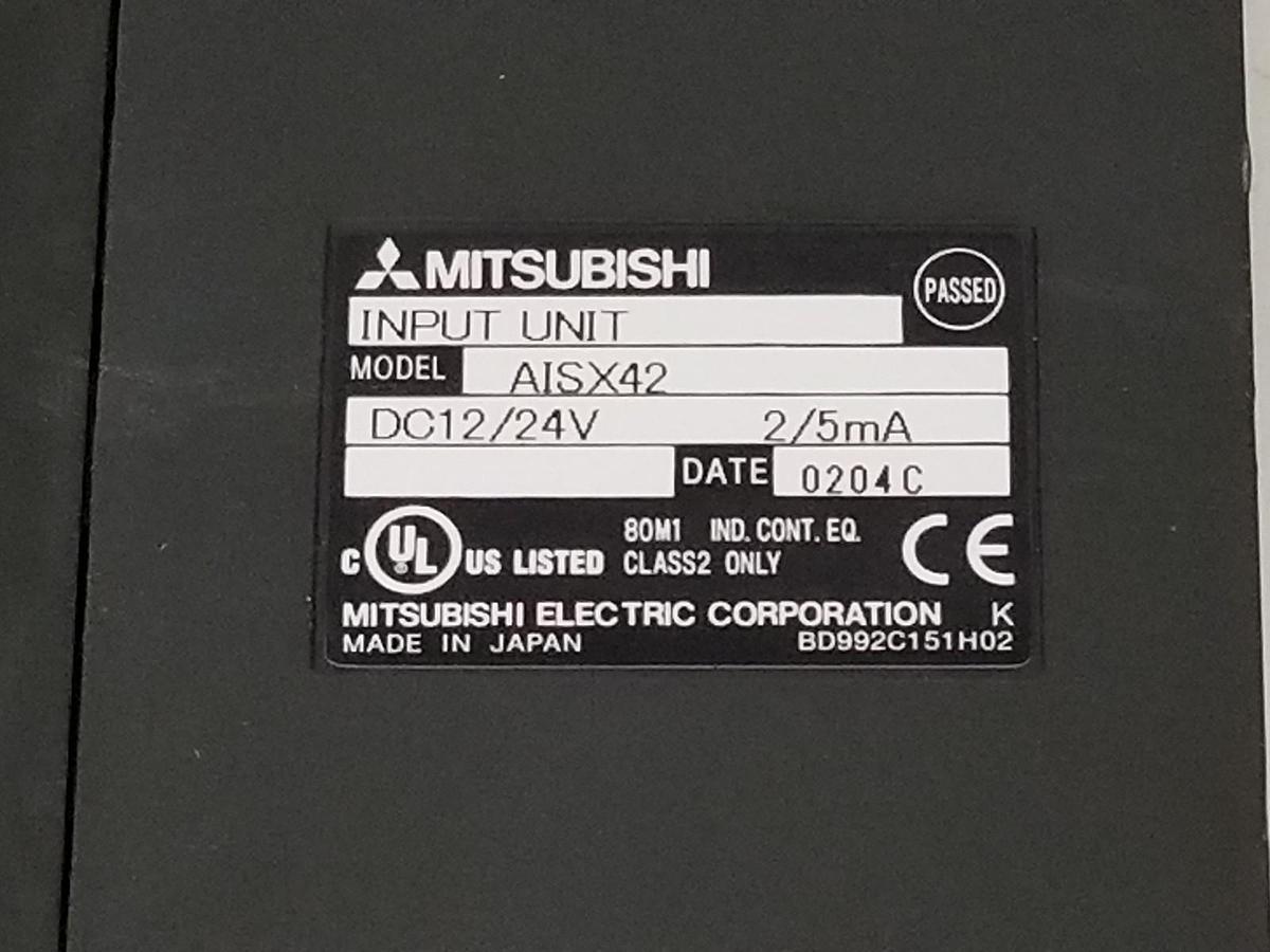 Used MITSUBISHI AISX42 INPUT UNIT 12-24VDC, 2/5mA