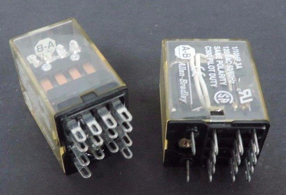 Used LOT OF 2 ALLEN BRADLEY 700-HC14Z24 RELAYS 24V 700HC14Z24 SERIES B
