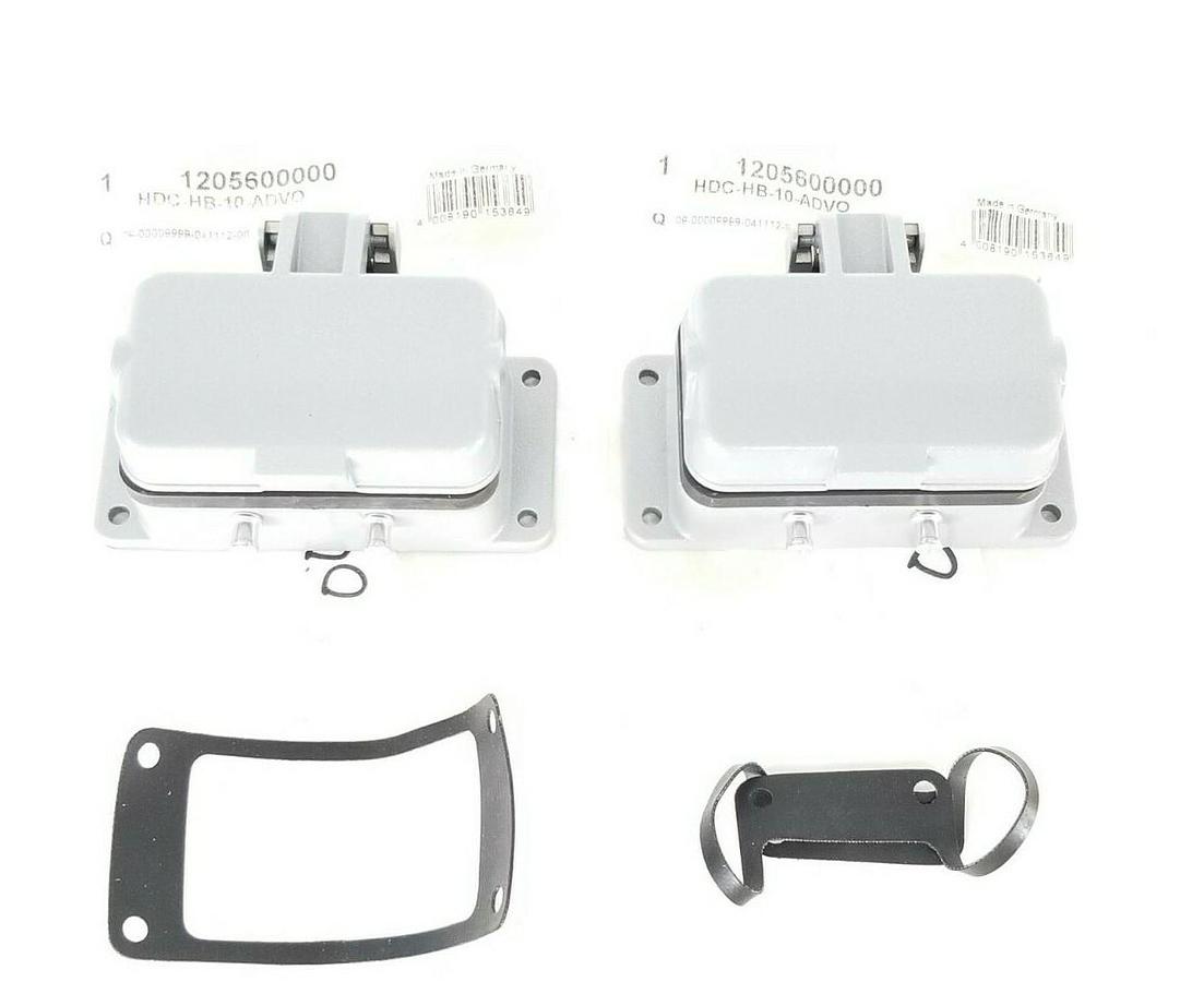 LOT OF 2 NEW WEIDMULLER HDC-HB-10-ADVO HOUSINGS 1205600000