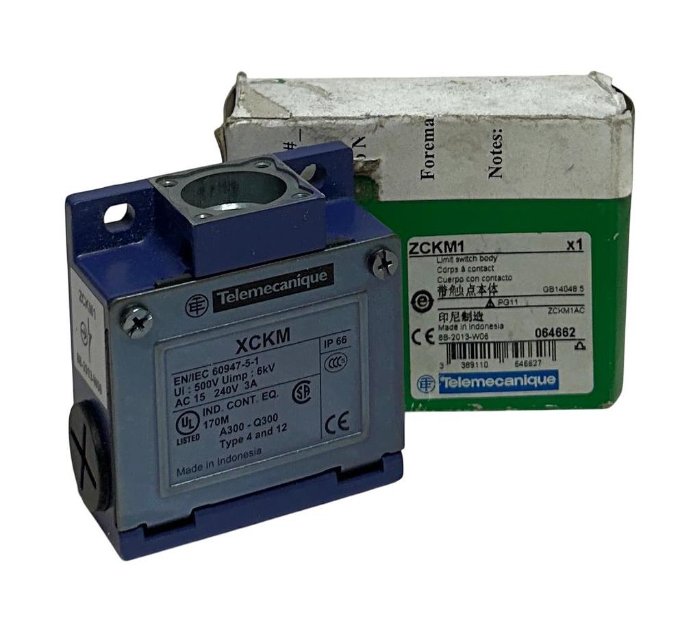 Used TELEMECANIQUE ZCKM1 / XCKM LIMIT SWITCH BODY 240VAC 3A OEM NSMP