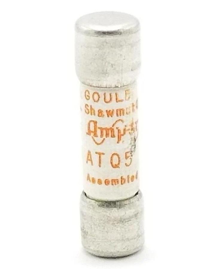 Used GOULD SHAWMUT ATQ5 AMPTRAP FUSE 500 VAC, 5 AMP