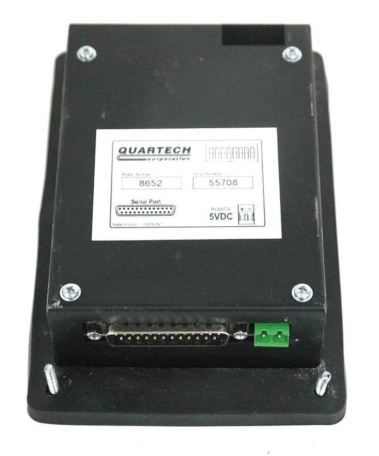 Used QUARTECH 8652 PLC PROGRAMMING INTERFACE 16-KEY 5VDC