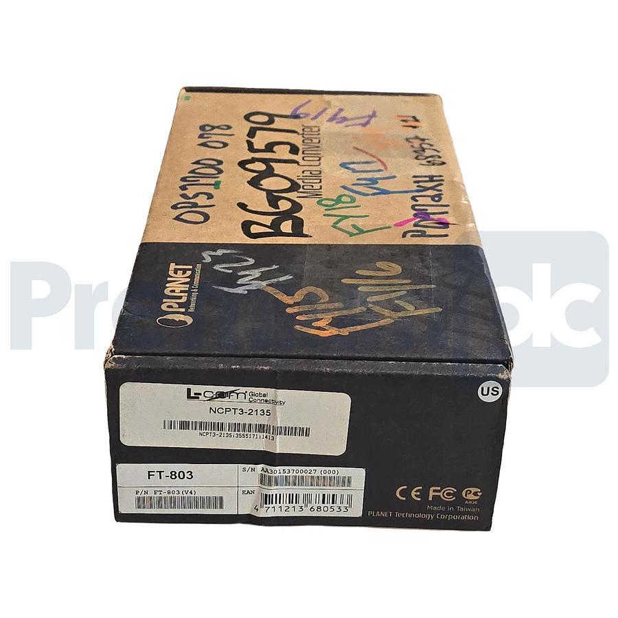 Planet FT-803 | NCPT3-2135 Fast Ethernet Bridge Media Converter 100BASE-TX NSMP