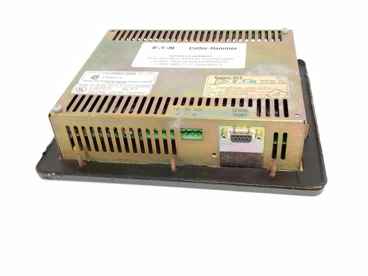 Used CUTLER HAMMER 92-00756-00 PANELMATE 1000, 8 PG