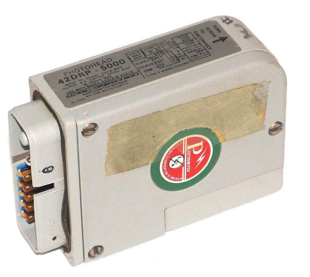 Used ALLEN BRADLEY PHOTOSWITCH 42DRP-5000 PHOTOHEAD BLUE LINE 42DRP5000