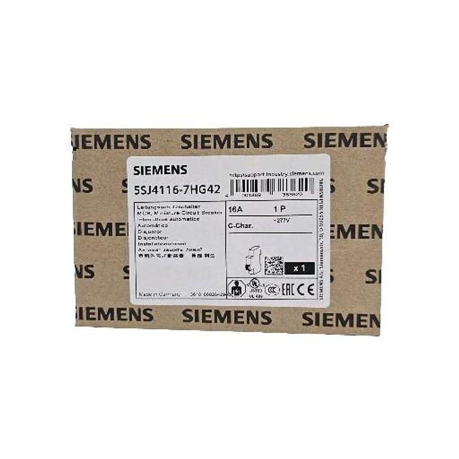 Used NIB SIEMENS 5SJ4116-7HG42 MINIATURE CIRCUIT BREAKER 5SJ41167HG42 16A 1P