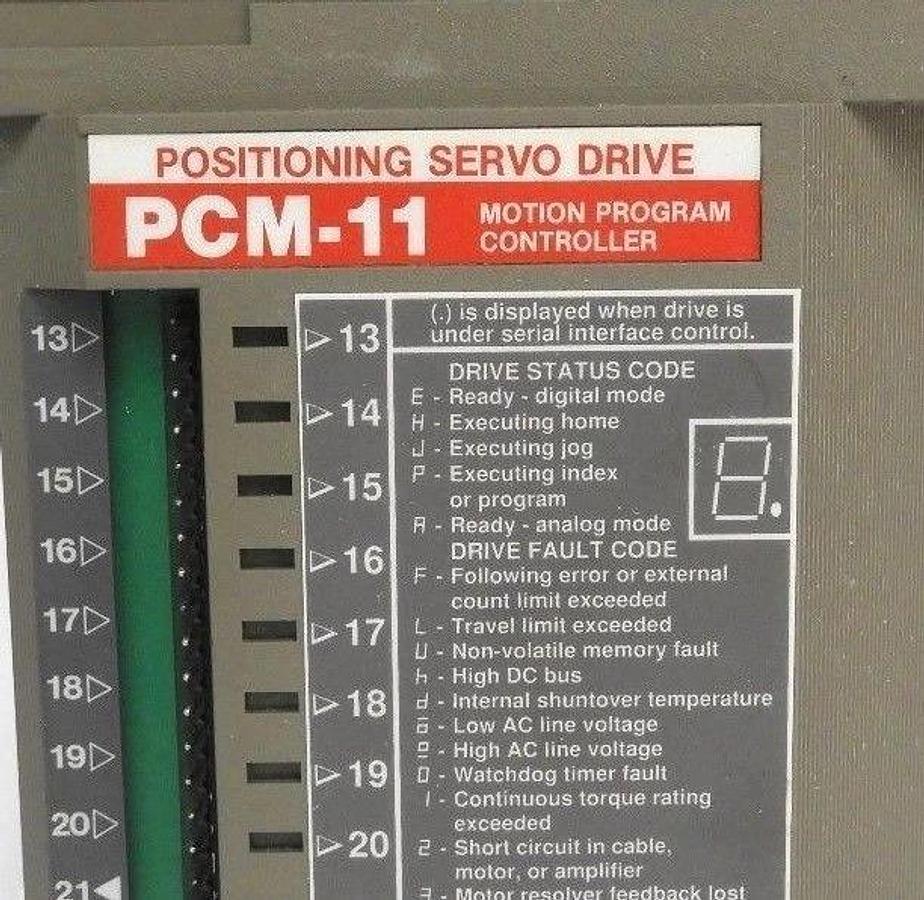 Used EMERSON PCM-11 PROGRAMMABLE CONTROL DRIVE MODULE 960158-02, PCM11, 96015802