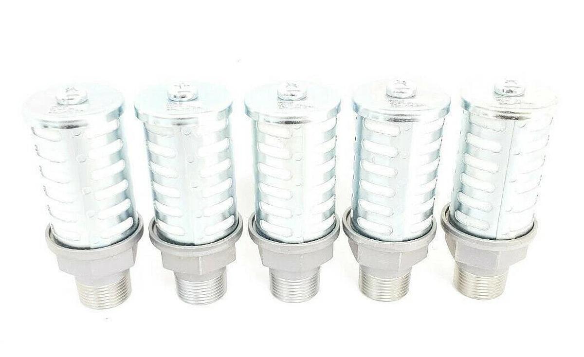 Used LOT OF 5 NEW SMC AN500-06 AN SILENCERS AN 3/4INCH STANDARD (PT)
