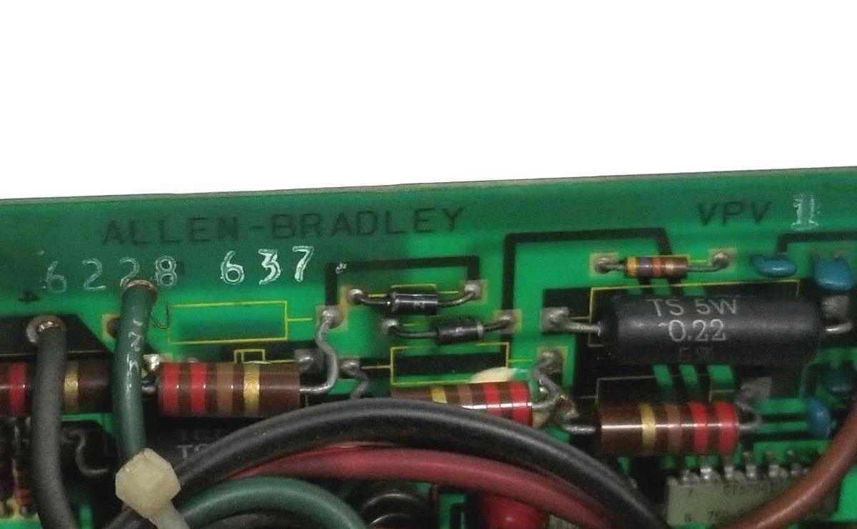 Used ALLEN BRADLEY 6228-637 PC BOARD 7300-VPV-1 W/ 6228-636 BOARD VPW-1 635497