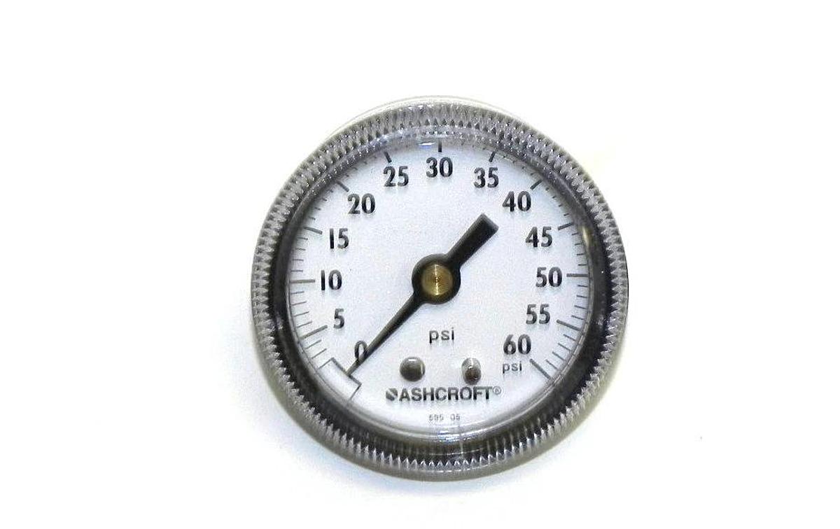 Used NIB ASHCROFT 20W1001TH-01B-XUC PRESSURE GAUGE RANGE 0-60PSI 20W1001TH01BXUC