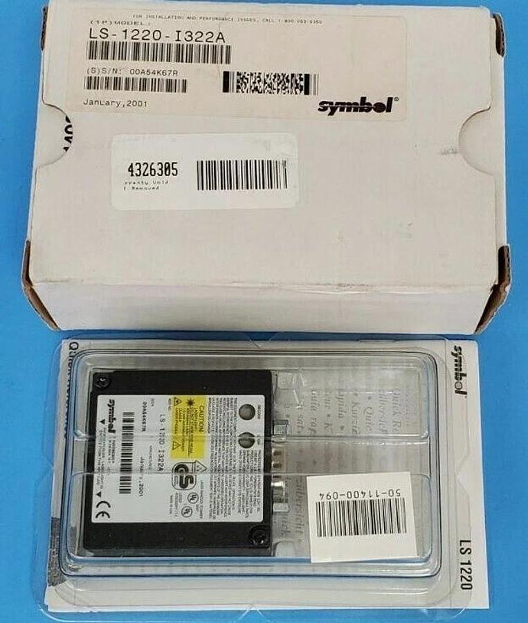 Used NIB SYMBOL LS-1220-I322A LASER BARCODE SCANNER LS1220I322A