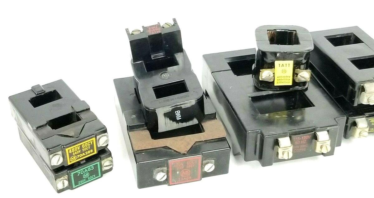 Used LOT OF 10 ALLEN BRADLEY STARTER COILS 71A11 72A27 70A288 70A83 PA236 1A11 73A86
