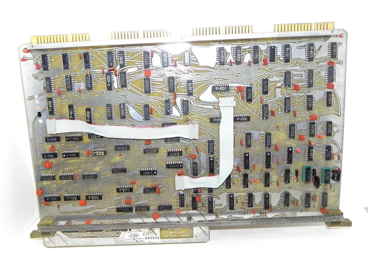 Used GENERAL ELECTRIC CR445YC001 MEMORY & DATA INTERFACE BOARD C766608B COMP SIDE
