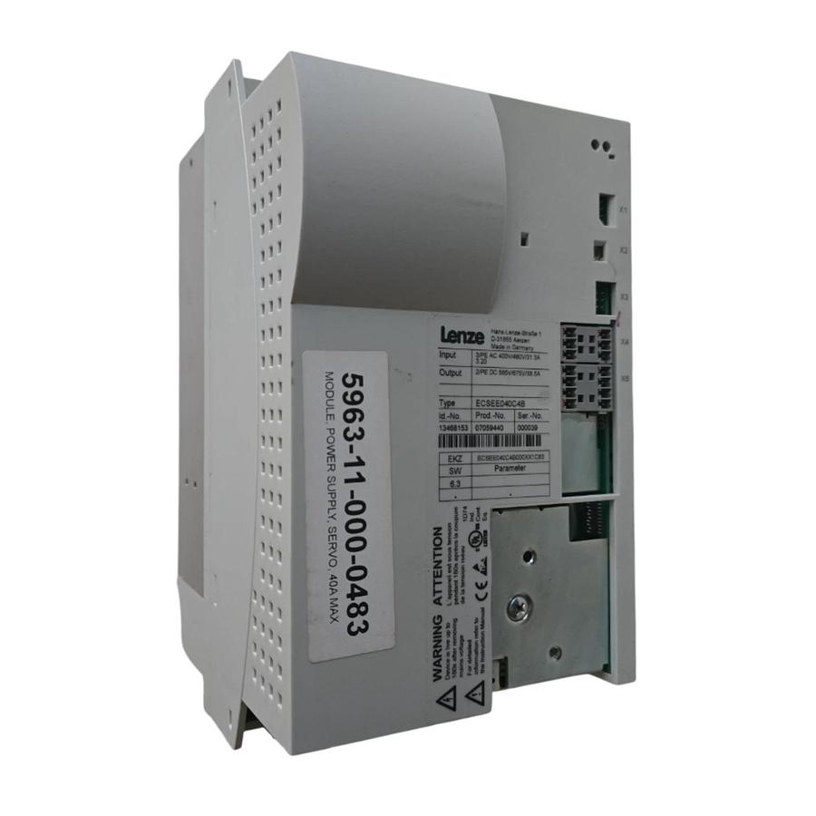 LENZE ECSEE040C4B / ECSEE040C4B000XX1C63 ECS SERVO POWER SUPPLY 13468153 NSNP