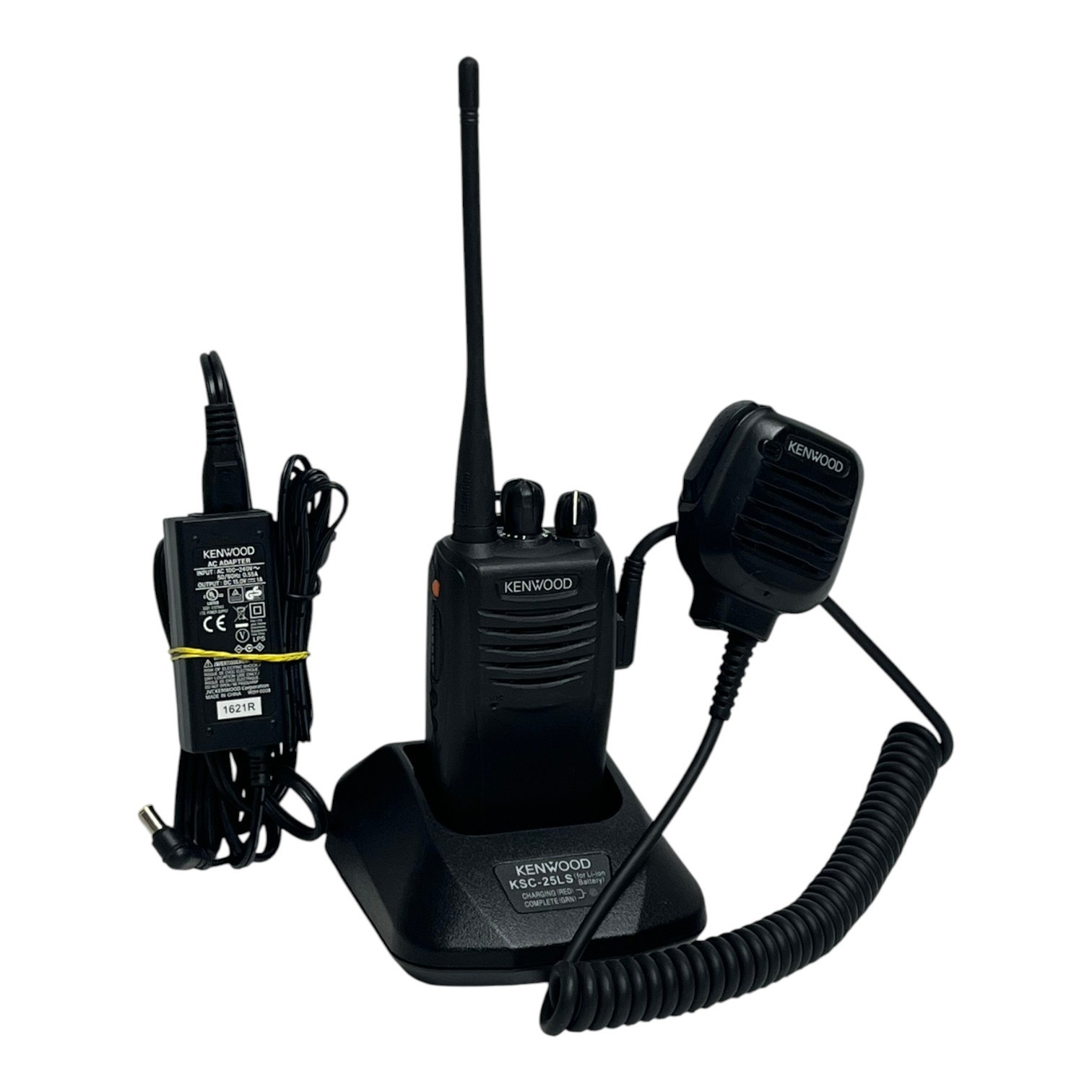 Used Kenwood TK-3360-K Radio KSC-25LS Charger KMC-45D Mic Midport MKNB26 Set 3