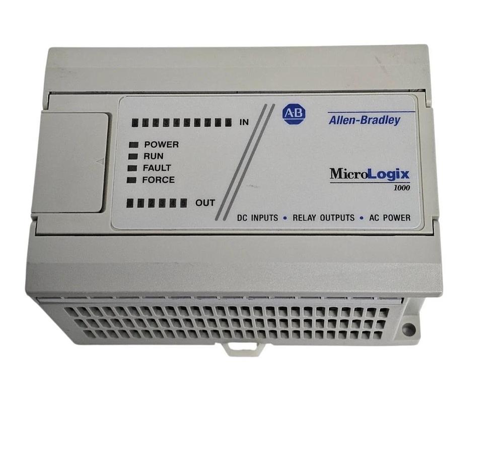 Used ALLEN BRADLEY 1761-L16BWA SER. E FRN: 1.0 MICROLOGIX 1000 CONTROLLER 1761L16BWA