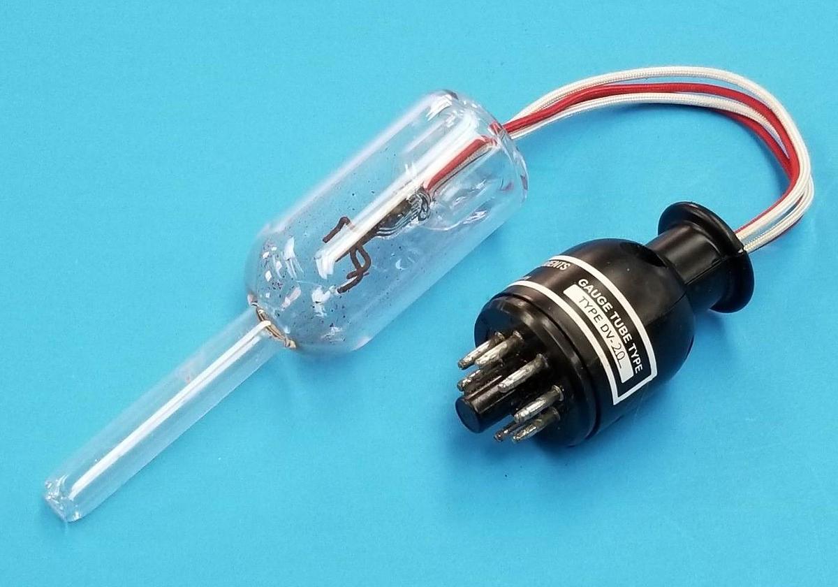 Used TELEDYNE INSTRUMENTS DV-20 VACUUM GAUGE TUBE 8-PIN 0-1000 MTORR