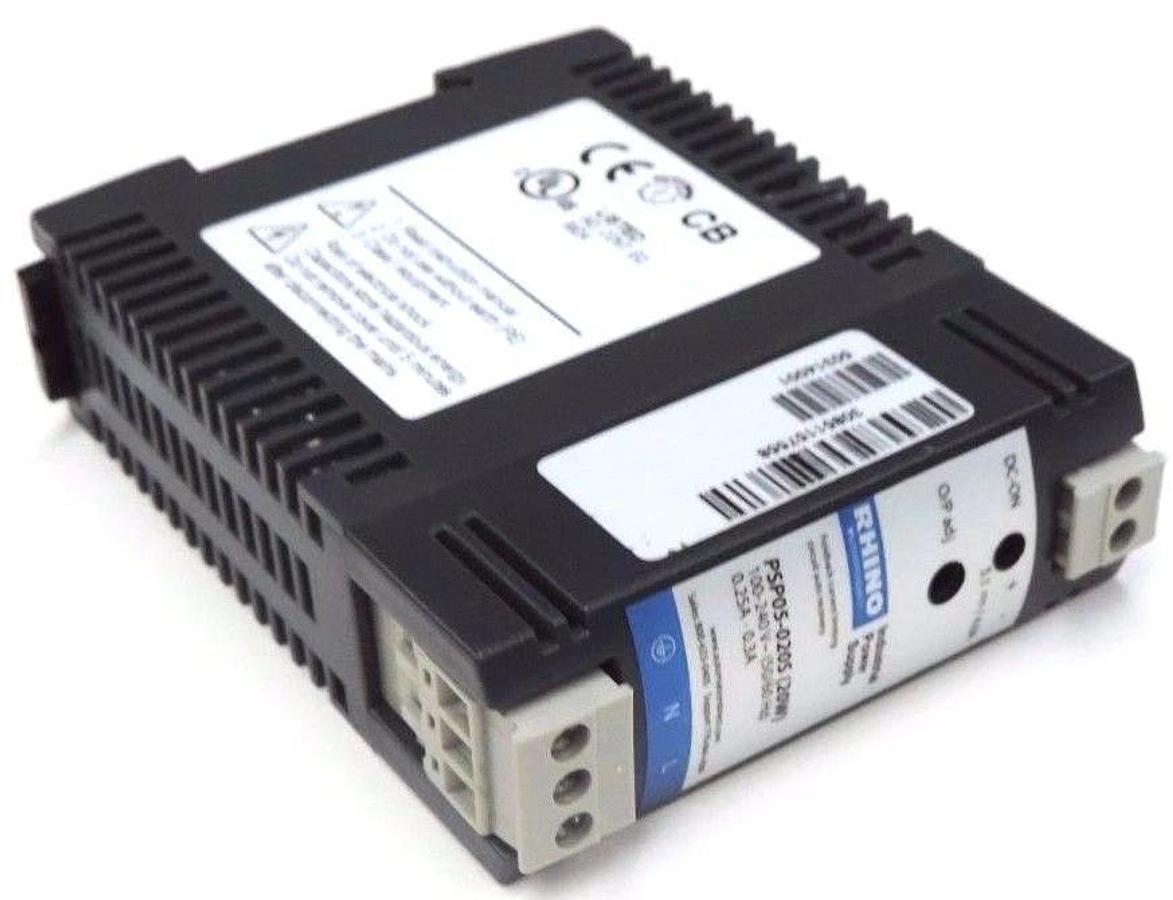 Used RHINO PSP05-020S INDUSTRIAL POWER SUPPLY PSP05020S 100-240V, 0.25A-0.3A