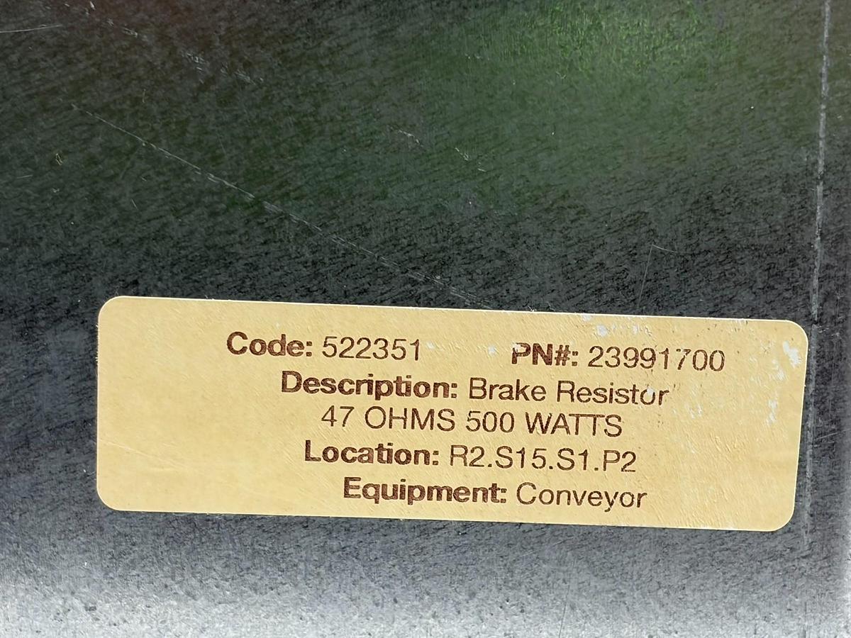 Used Filnor RMY34247 Dynamic Braking Resistor 47 Ohms 500 Watts - New Surplus