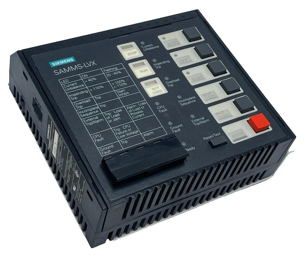 Used Siemens SAMMS-LVX SAM 5 Module Motor Master System I/O Control 120VAC