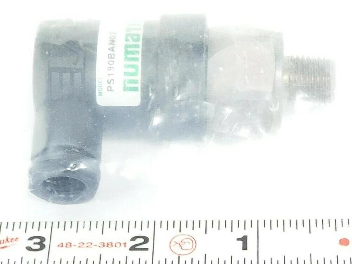 Used NEW ASCO NUMATICS PS180BAN02 PRESS. SWITCH 4-20 PSI 1/4"NPT