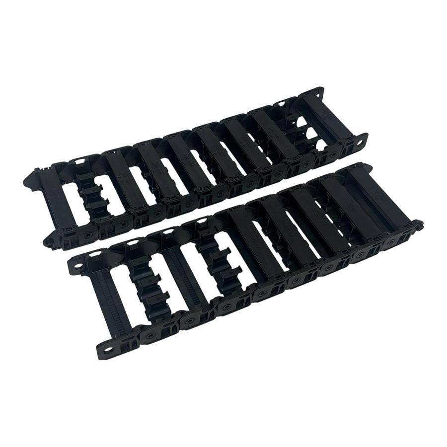 Used Murrplastik DE 3005 Cable Drag Chain Track 19 Sections MP 32.1 Crossbars