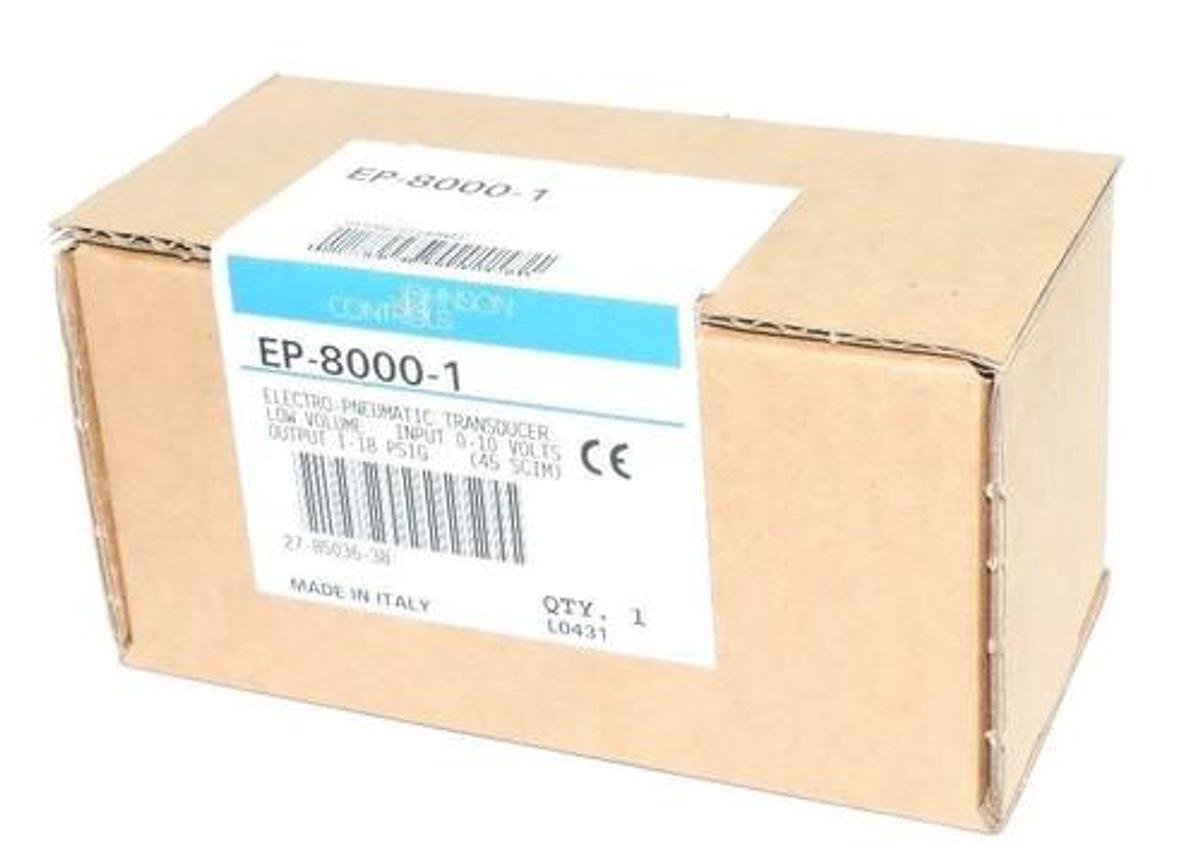 FACTORY SEALED JOHNSON CONTROL EP-8000-1 ELECTRO-PNEUMATIC TRANSDUCER EP80001