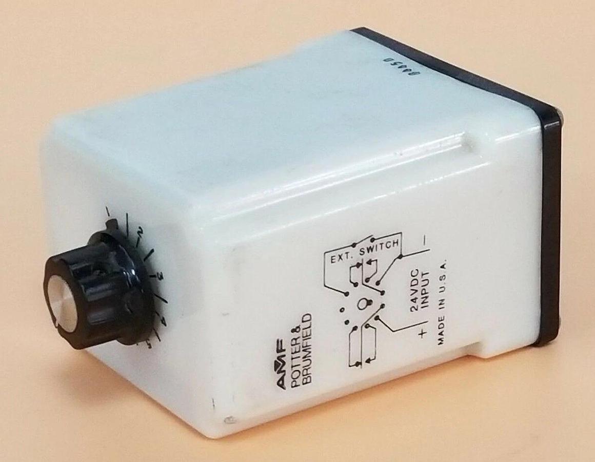 Used POTTER & BRUMFIELD CKD-38-39001 TIME DELAY RELAY 0.1 TO 1 SEC. 120VAC 10AMP