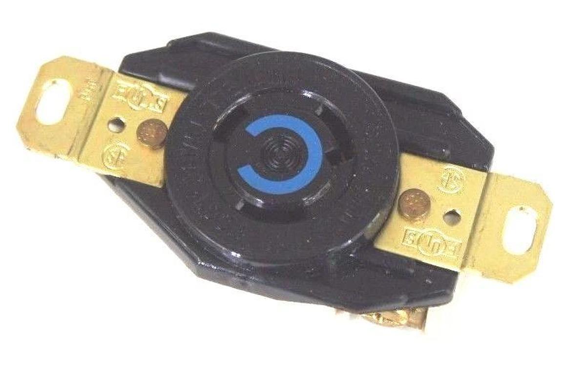 Used LOT OF 3 NIB HUBBELL HBL2320 TWIST LOCK RECEPTACLES 20A, 250VAC/DC, 2POLE, 3WIRE