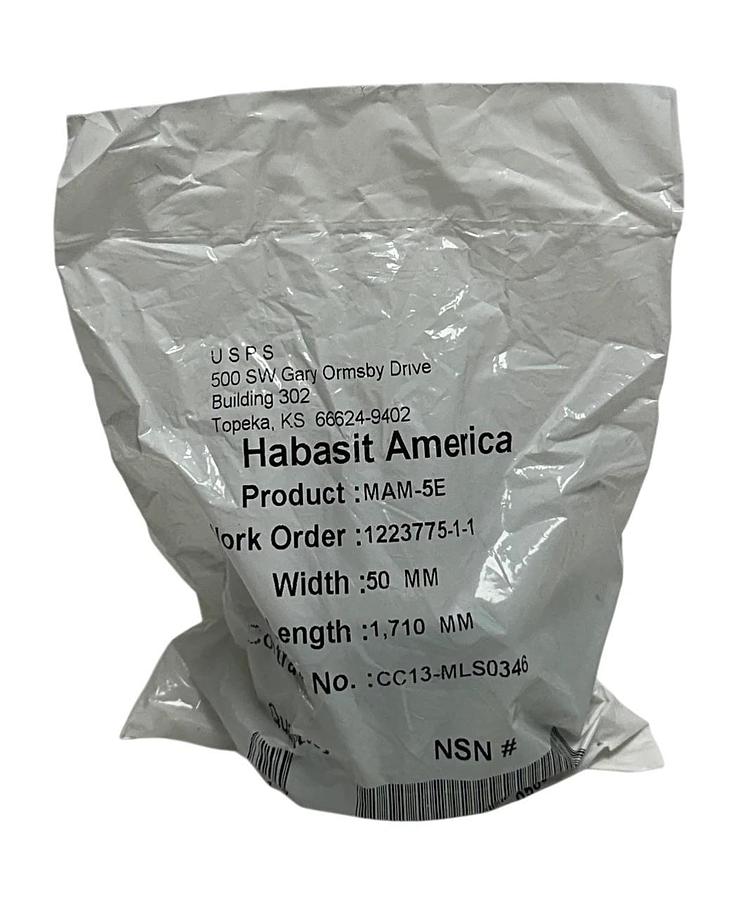 Used 3 HABASIT AMERICA MAM-5E / MAM5E CONVEYOR BELTS W: 50mm L: 1,710mm OEM NSFS