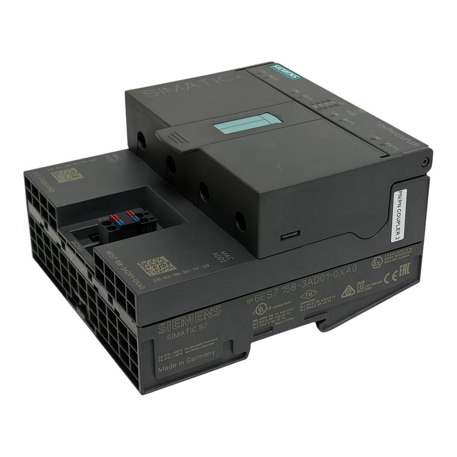 Used Siemens 6ES7158-3AD01-0XA0 SIMATIC S7 PN/PN Coupler Profinet Network Module