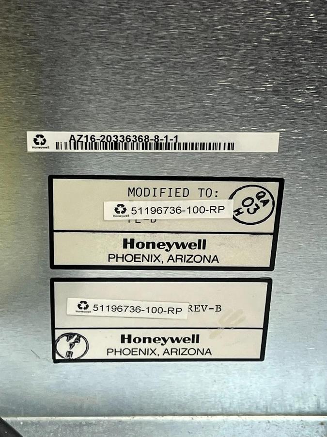 Used HONEYWELL 51196736-100-RP 10-Slot Chassis Assy w/ PSU, Fan, Processor & Adapter