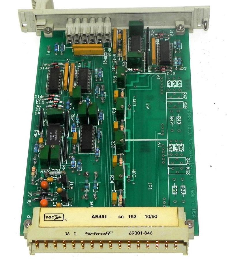 Used VG CONTROLS AB481 CONTROL MODULE AB 481, AB481