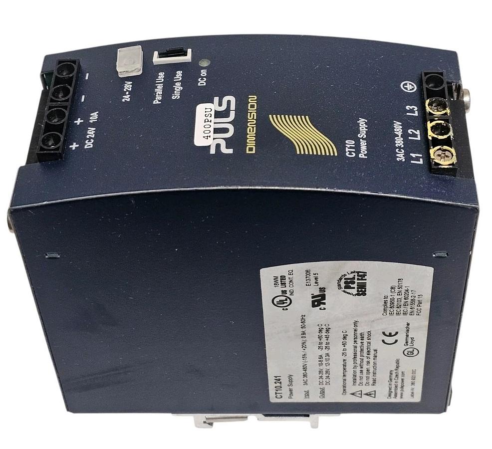 Used PULSE CT10.241 POWER SUPPLY 380/480 VAC INPUT 3-PHASE CT10241