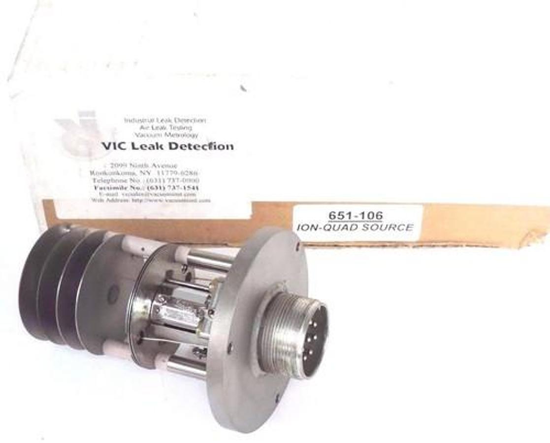 Used VIC LEAK DETECTION 651-106 ION-QUAD SOURCE 651106