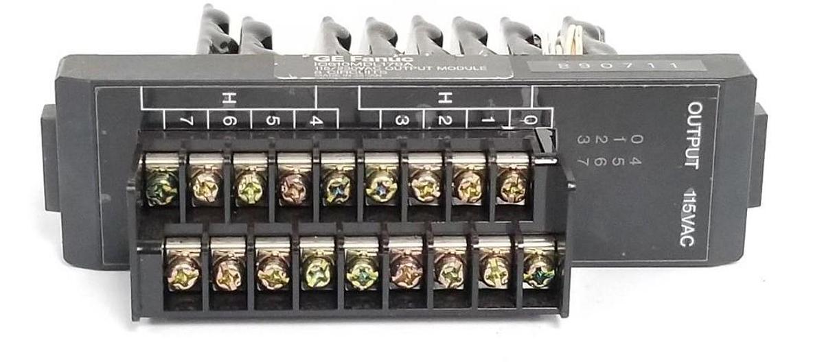 Used GE FANUC IC610MDL179A OUPUT MODULE 115/230VAC OUTPUT MODULE, MISSING DOOR