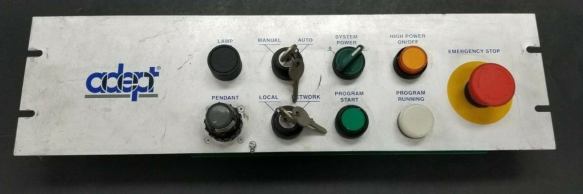 Used ADEPT TECHNOLOGY, INC VFP CATEGORY 1 CONTROL PANEL P/N: 30332-00385