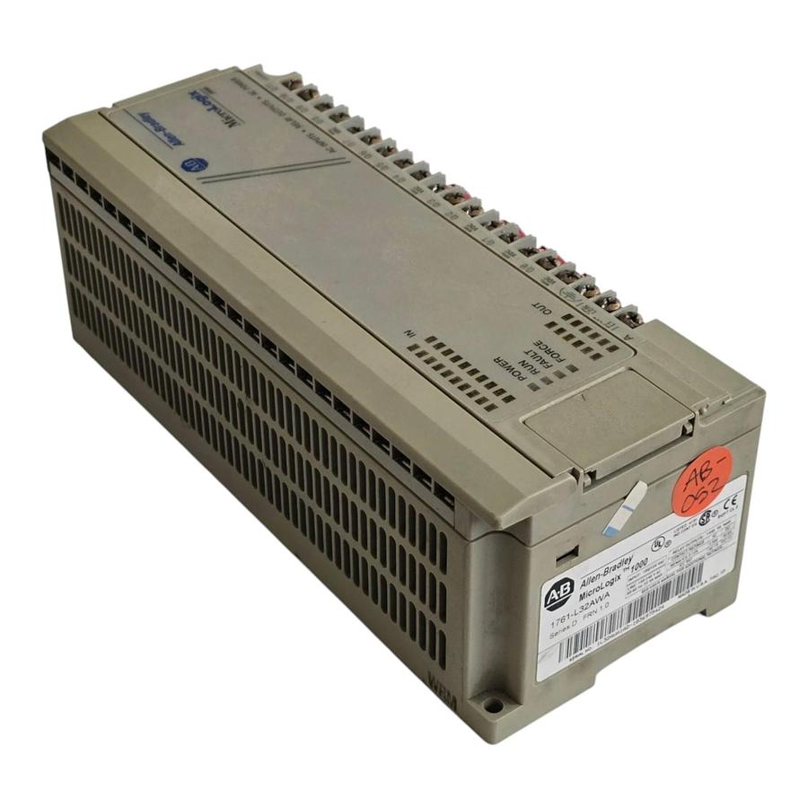 Used Allen Bradley 1761-L32AWA /D MicroLogix 1000 32-PT I/O Controller FRN 1.0 USPI