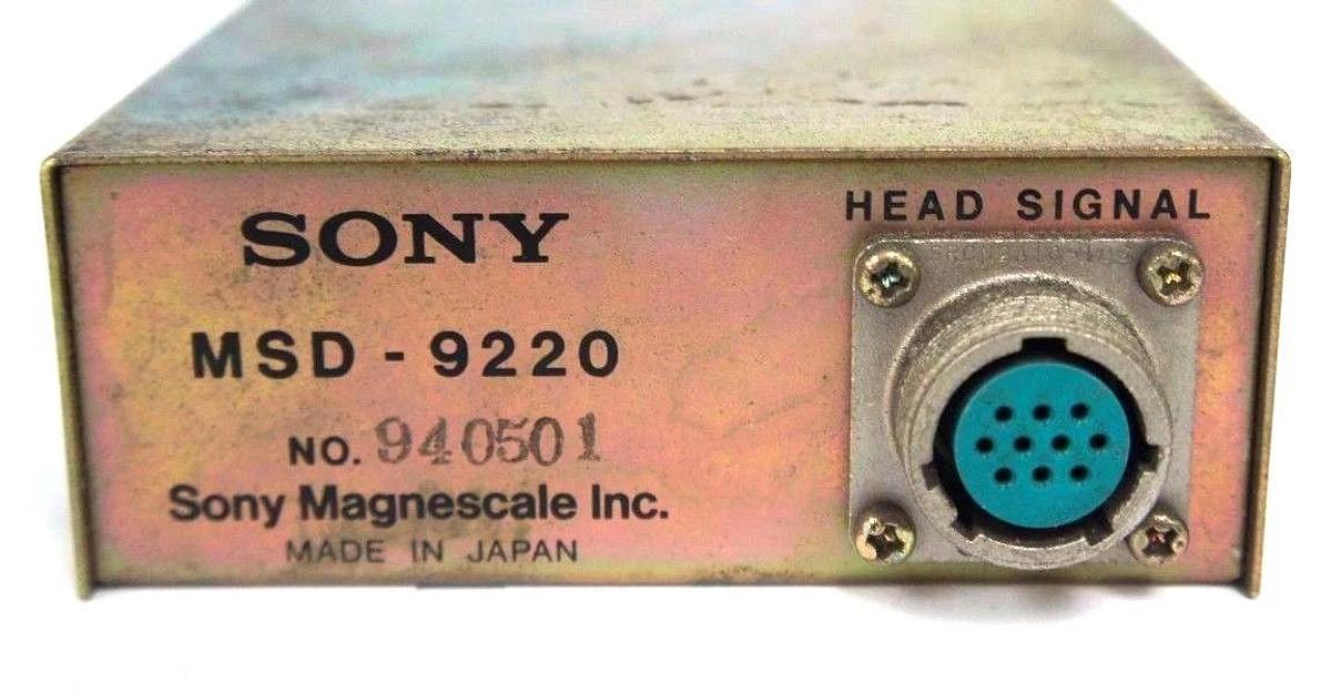 Used SONY MAGNESCALE MSD-9220 DETECTOR MSD9220